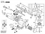 Bosch 0 601 805 703 Gws 14-125Ce Angle Grinder 230 V / Eu Spare Parts